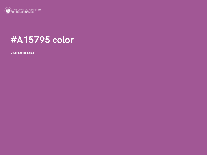 #A15795 color image