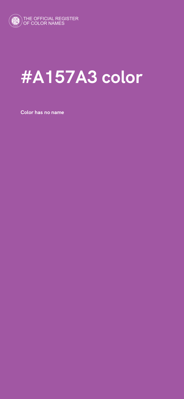 #A157A3 color image