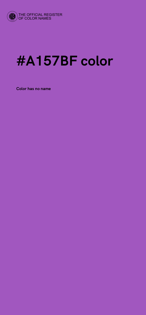 #A157BF color image