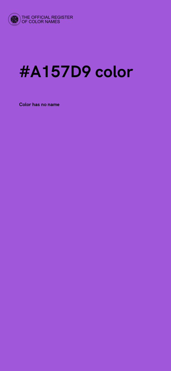 #A157D9 color image