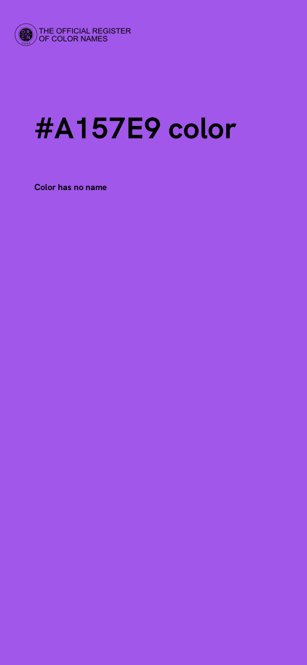 #A157E9 color image