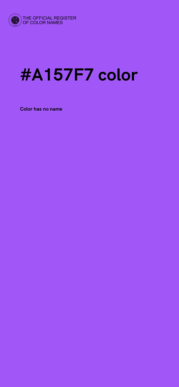 #A157F7 color image