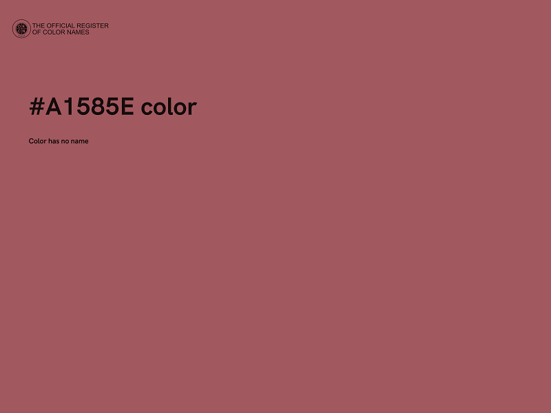 #A1585E color image