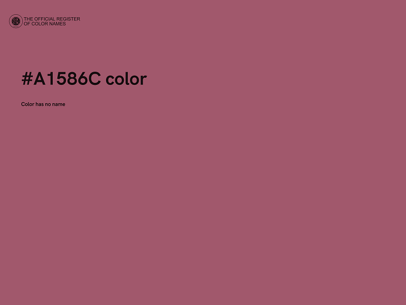 #A1586C color image