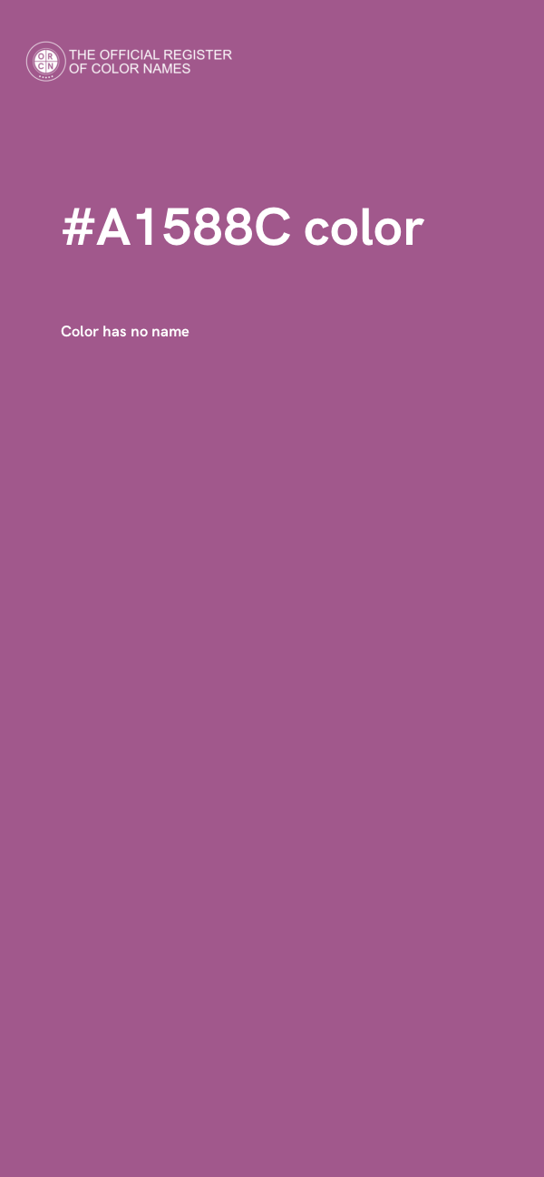 #A1588C color image