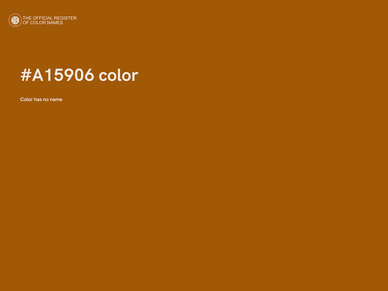 #A15906 color image