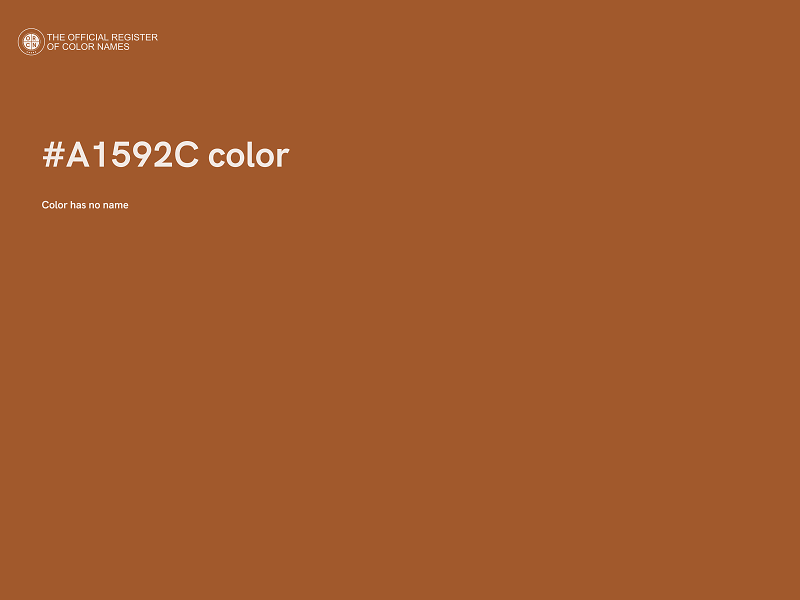 #A1592C color image
