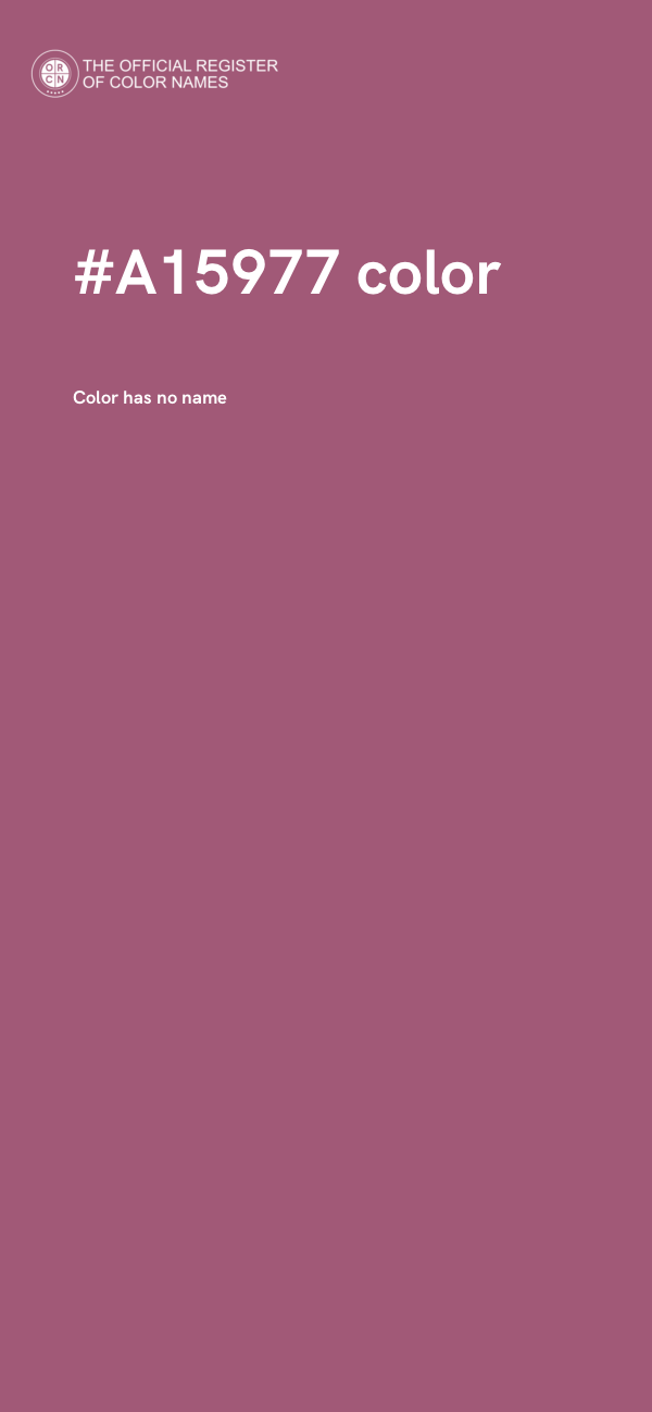 #A15977 color image
