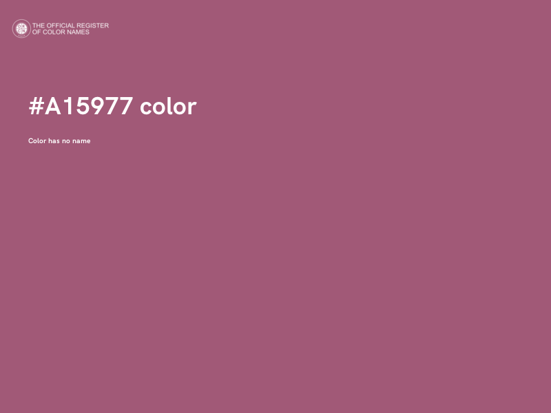 #A15977 color image