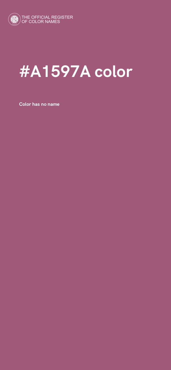 #A1597A color image