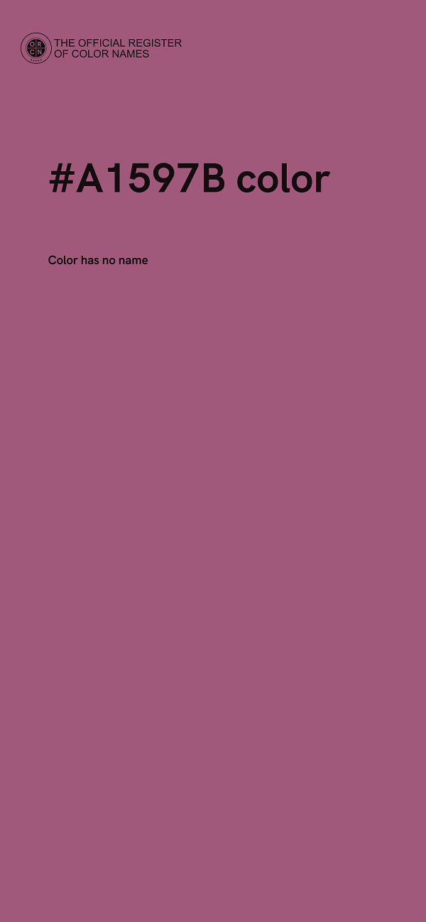 #A1597B color image