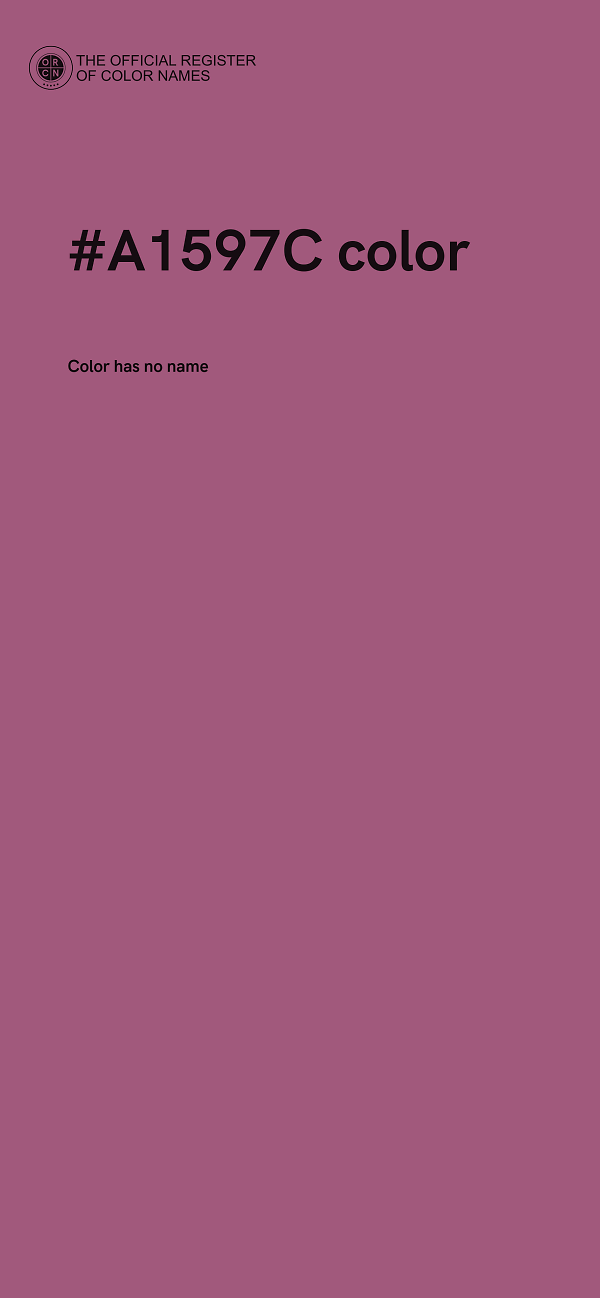 #A1597C color image