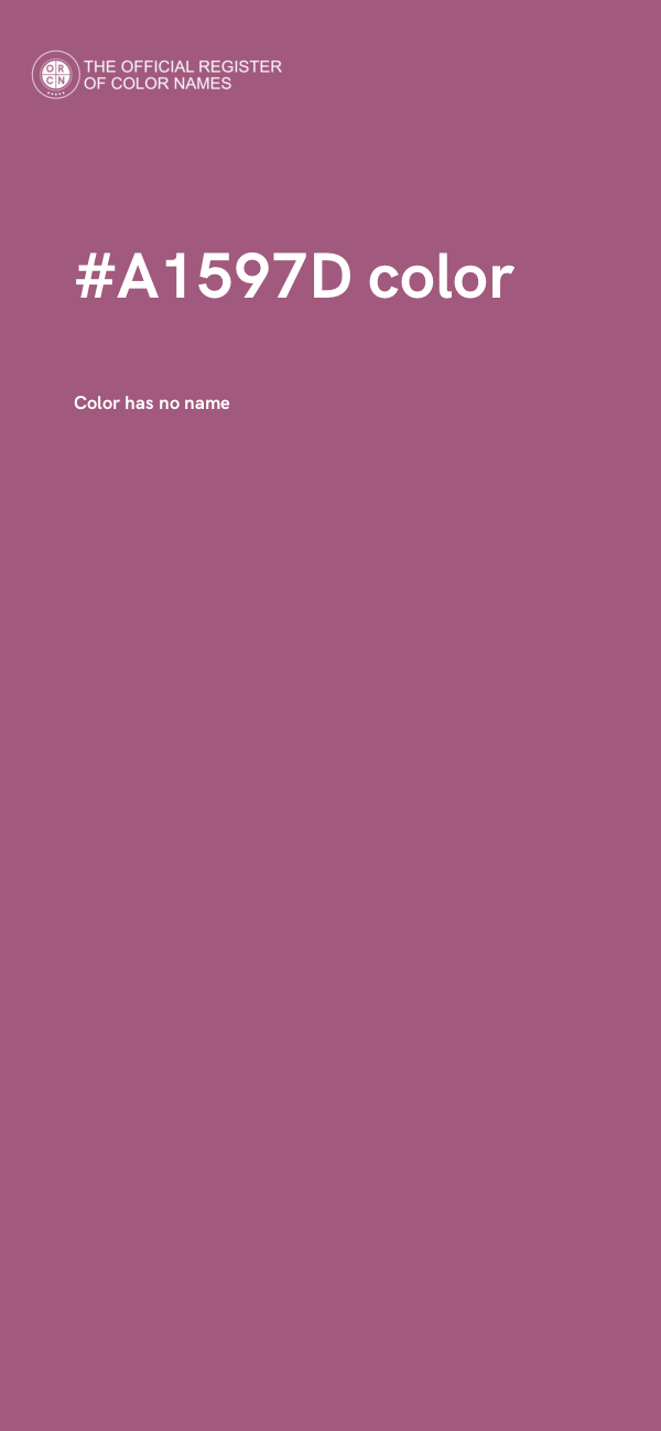 #A1597D color image