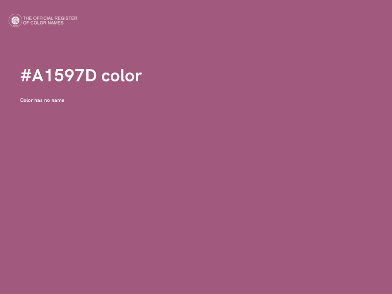 #A1597D color image