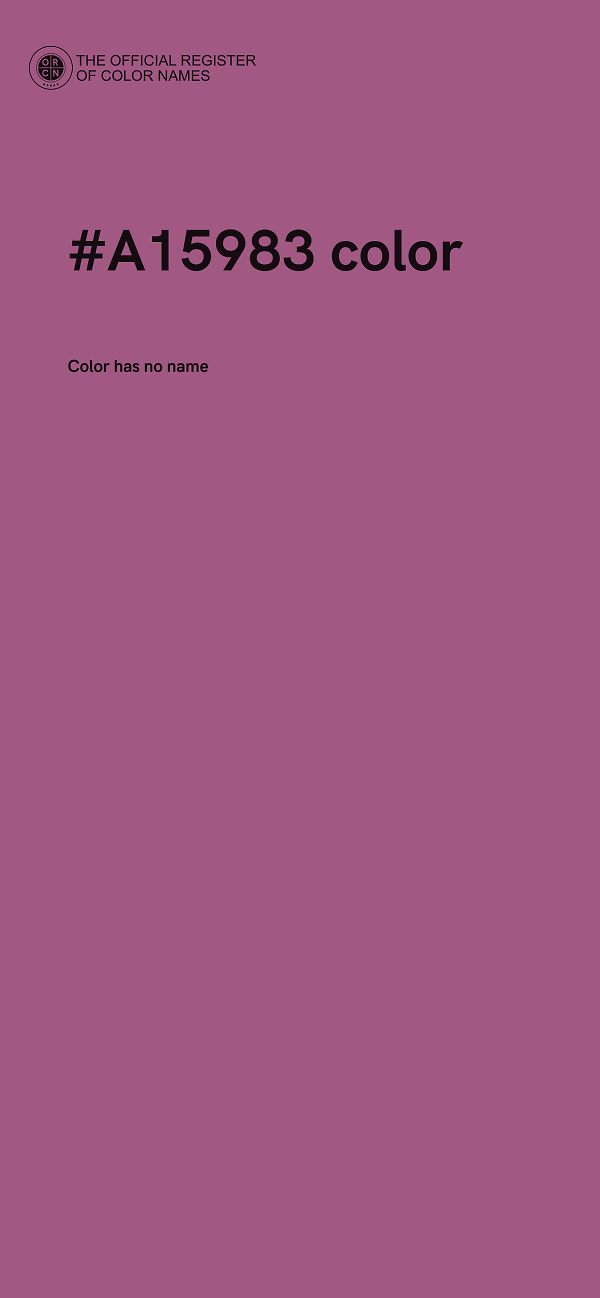 #A15983 color image