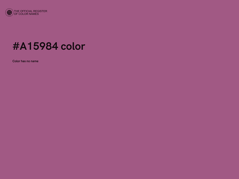 #A15984 color image