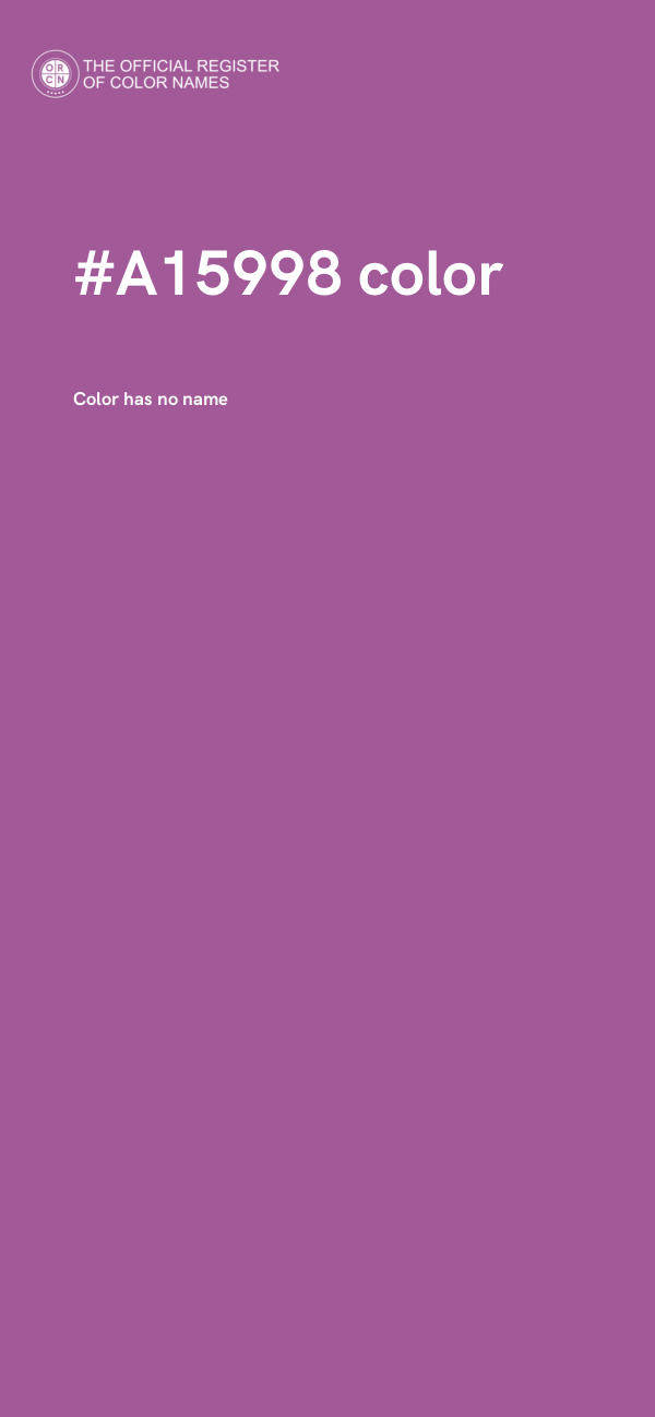 #A15998 color image