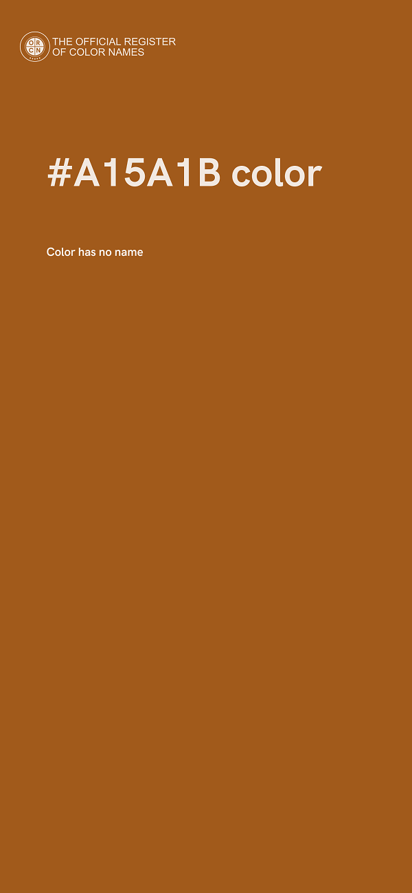 #A15A1B color image