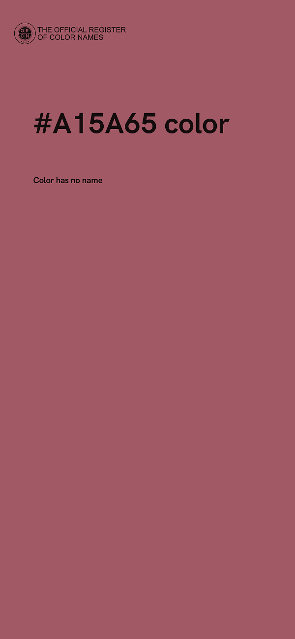 #A15A65 color image
