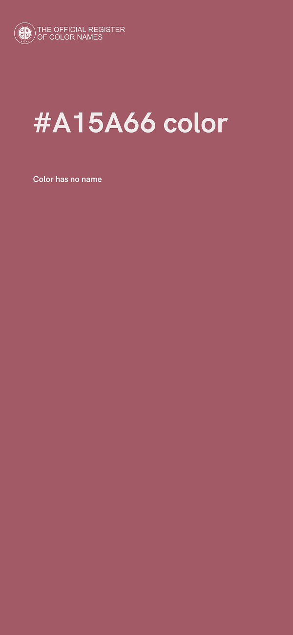 #A15A66 color image