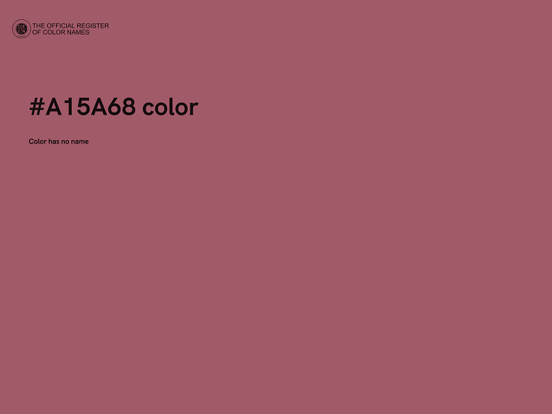 #A15A68 color image