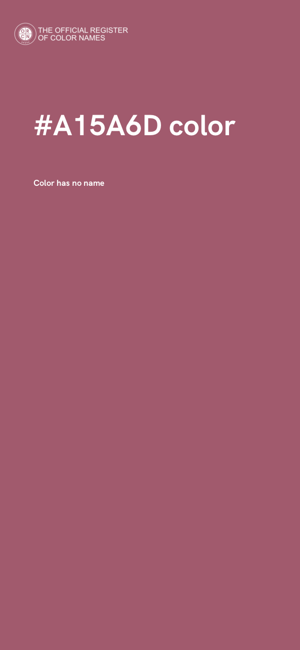 #A15A6D color image