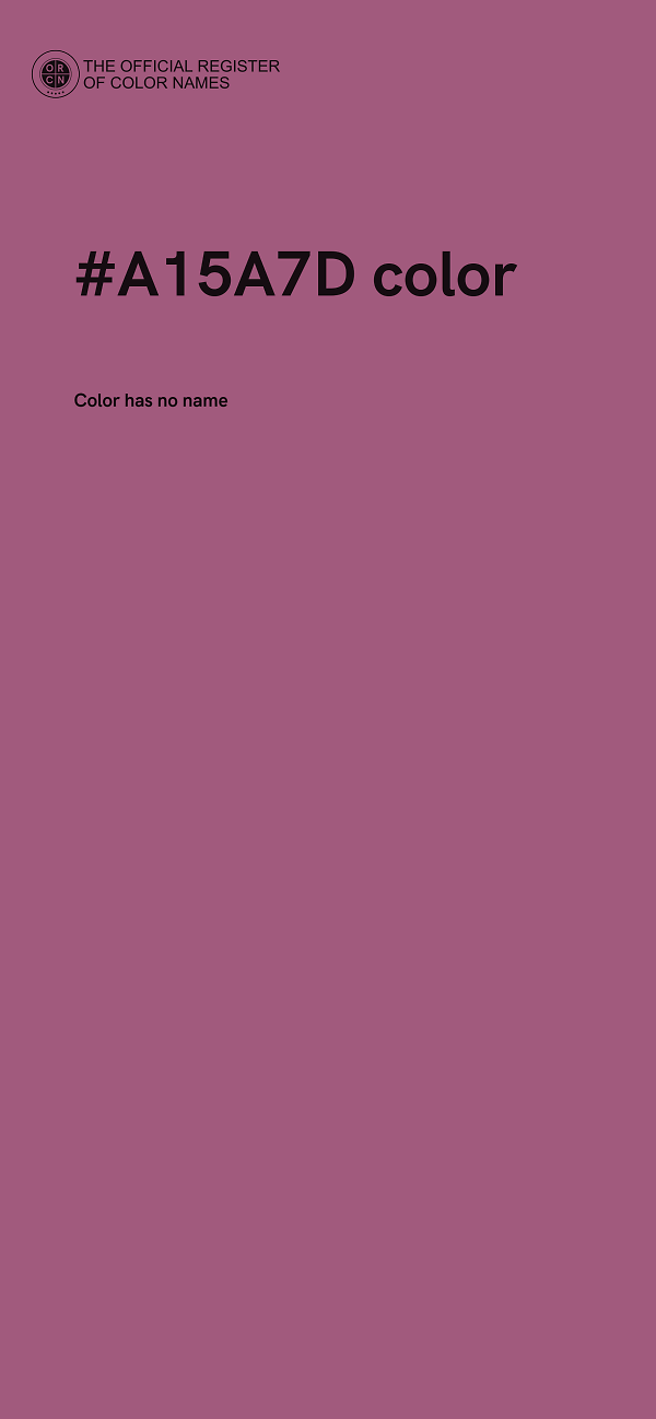 #A15A7D color image