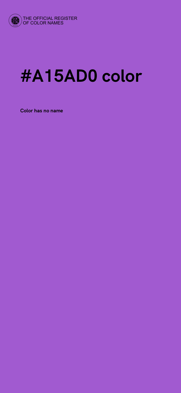 #A15AD0 color image