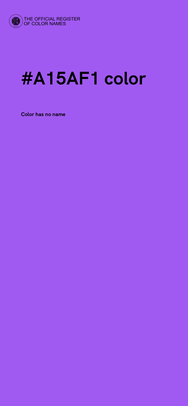 #A15AF1 color image