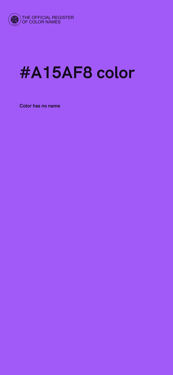 #A15AF8 color image