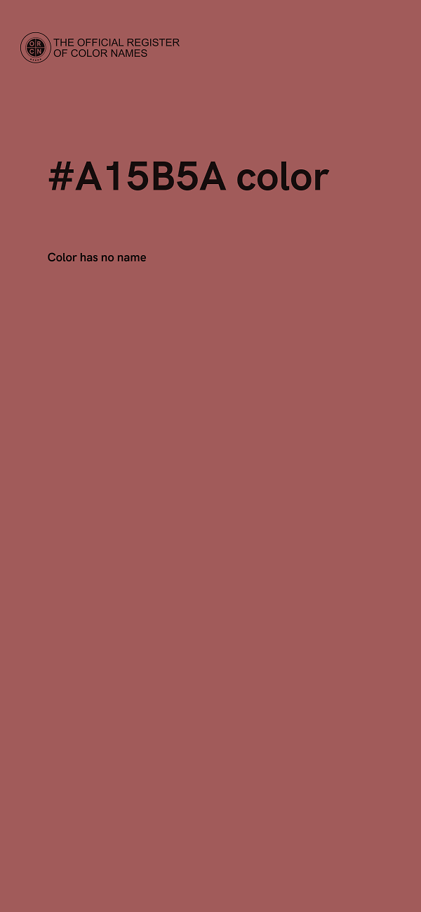 #A15B5A color image