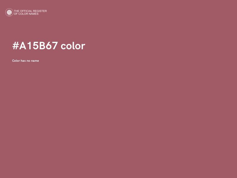 #A15B67 color image
