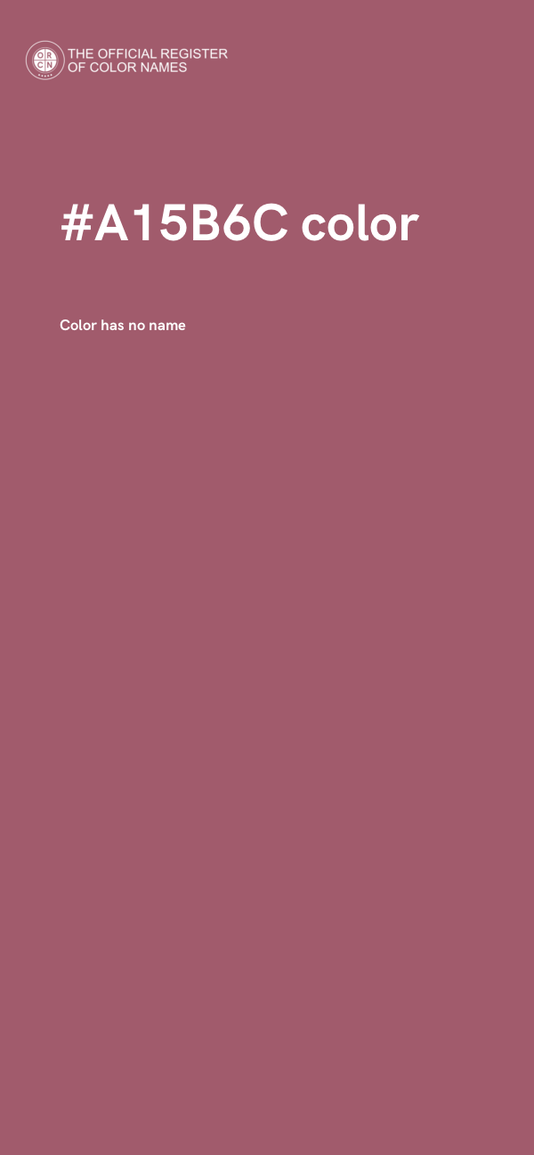 #A15B6C color image