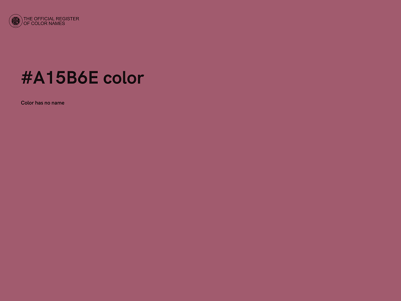 #A15B6E color image