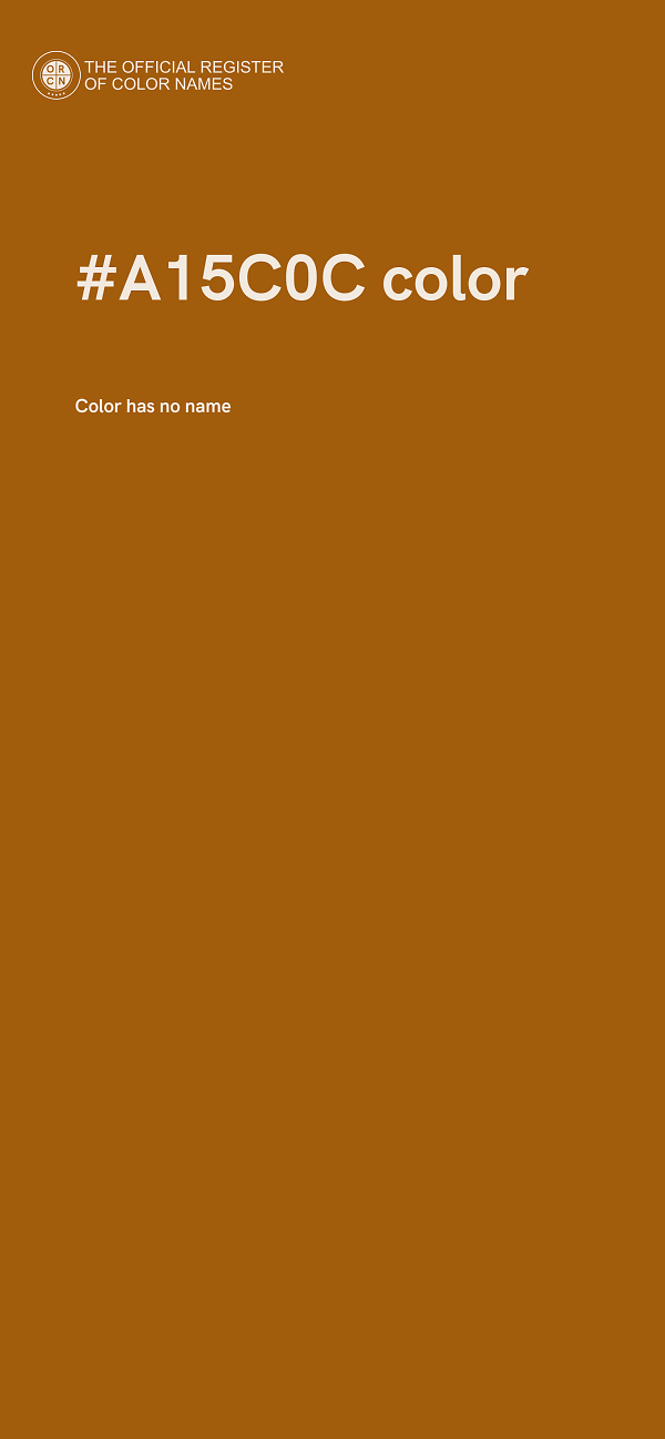#A15C0C color image