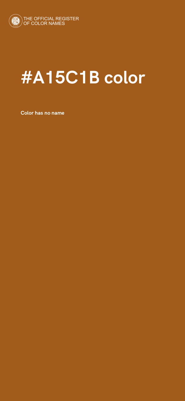 #A15C1B color image