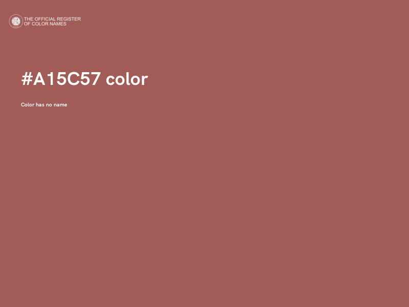 #A15C57 color image