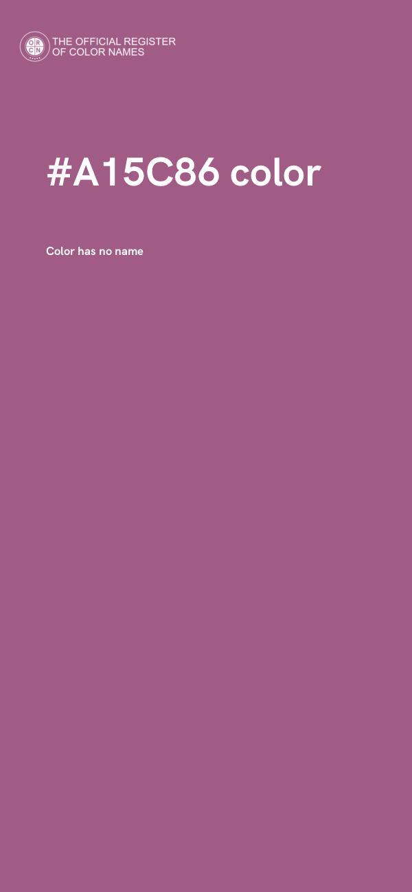 #A15C86 color image