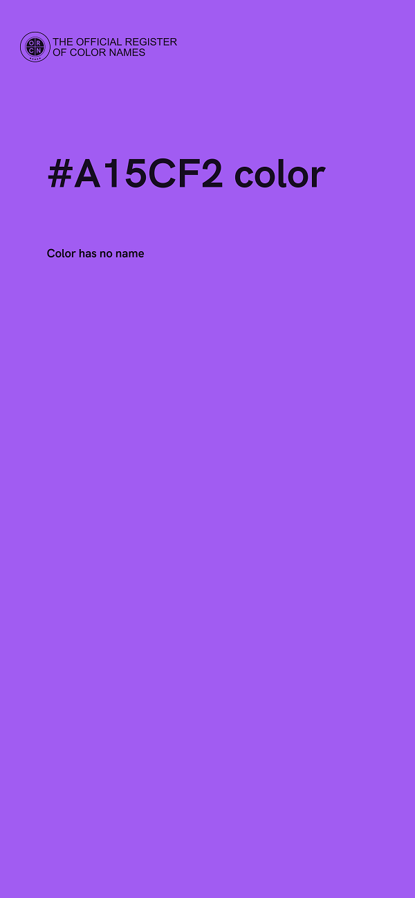 #A15CF2 color image