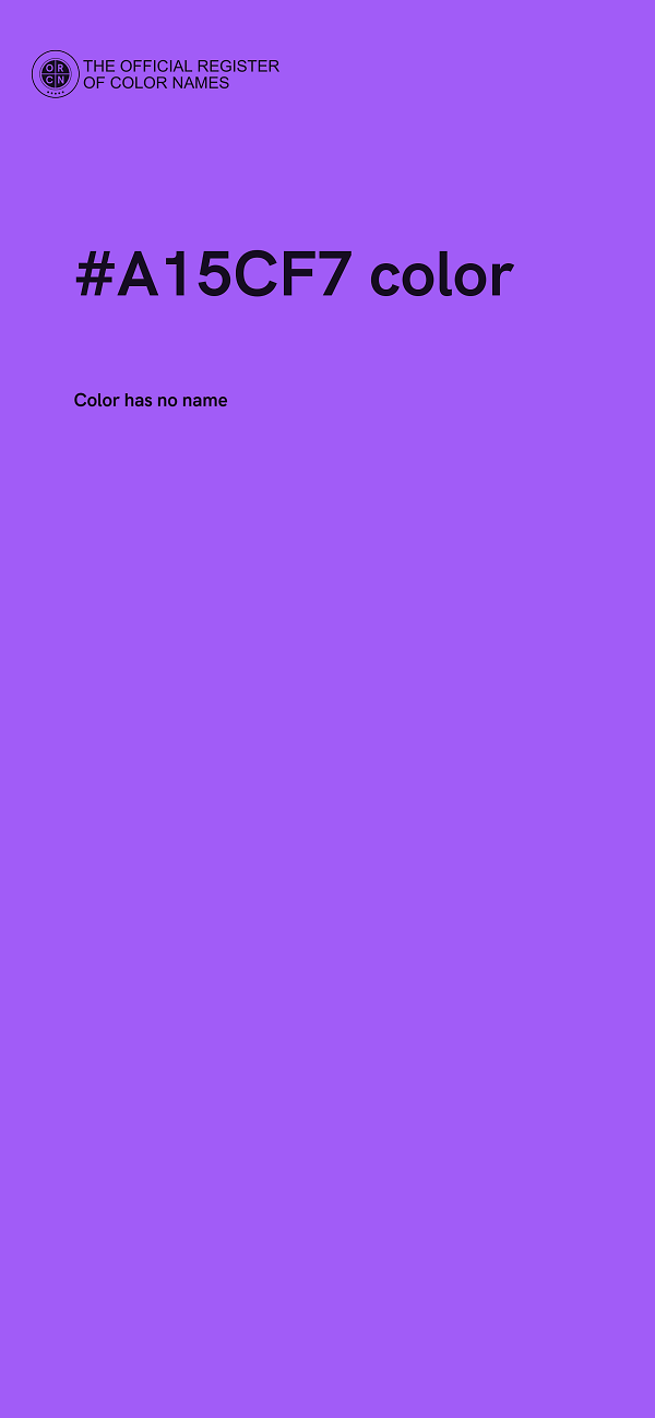 #A15CF7 color image