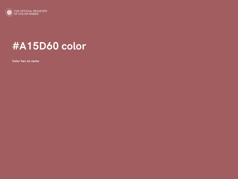 #A15D60 color image