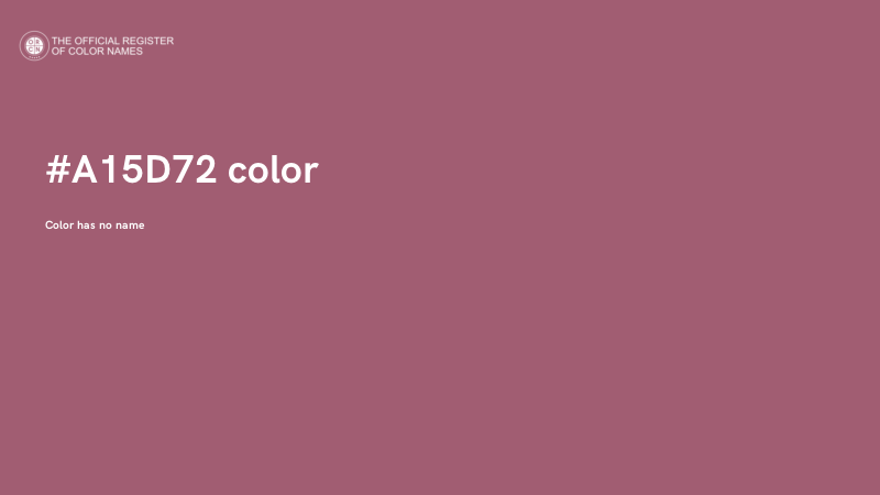 #A15D72 color image