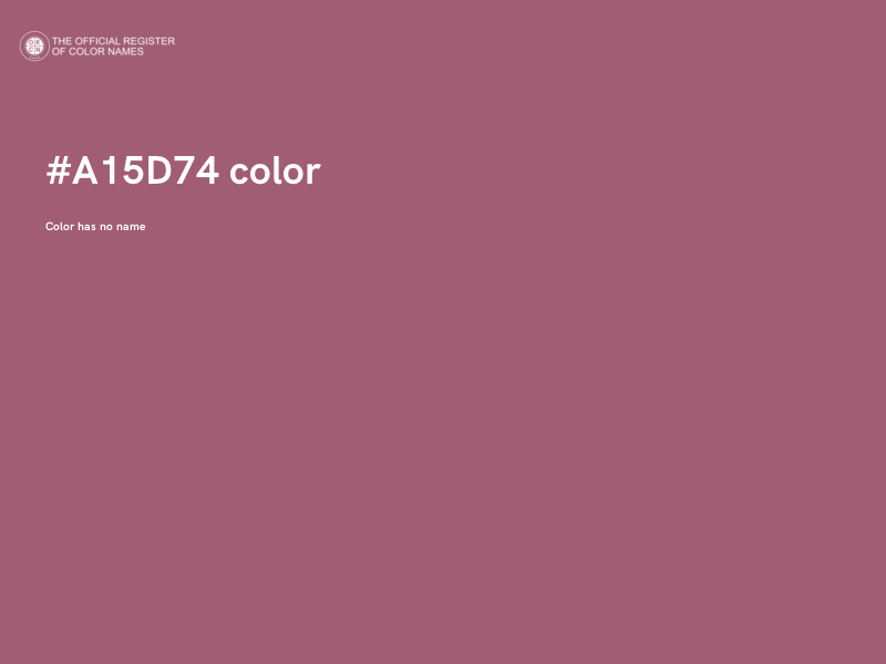#A15D74 color image