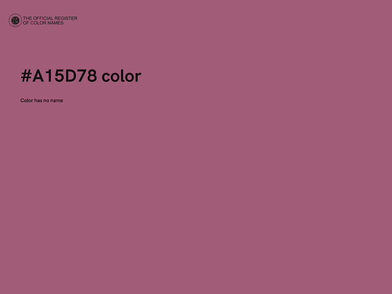 #A15D78 color image