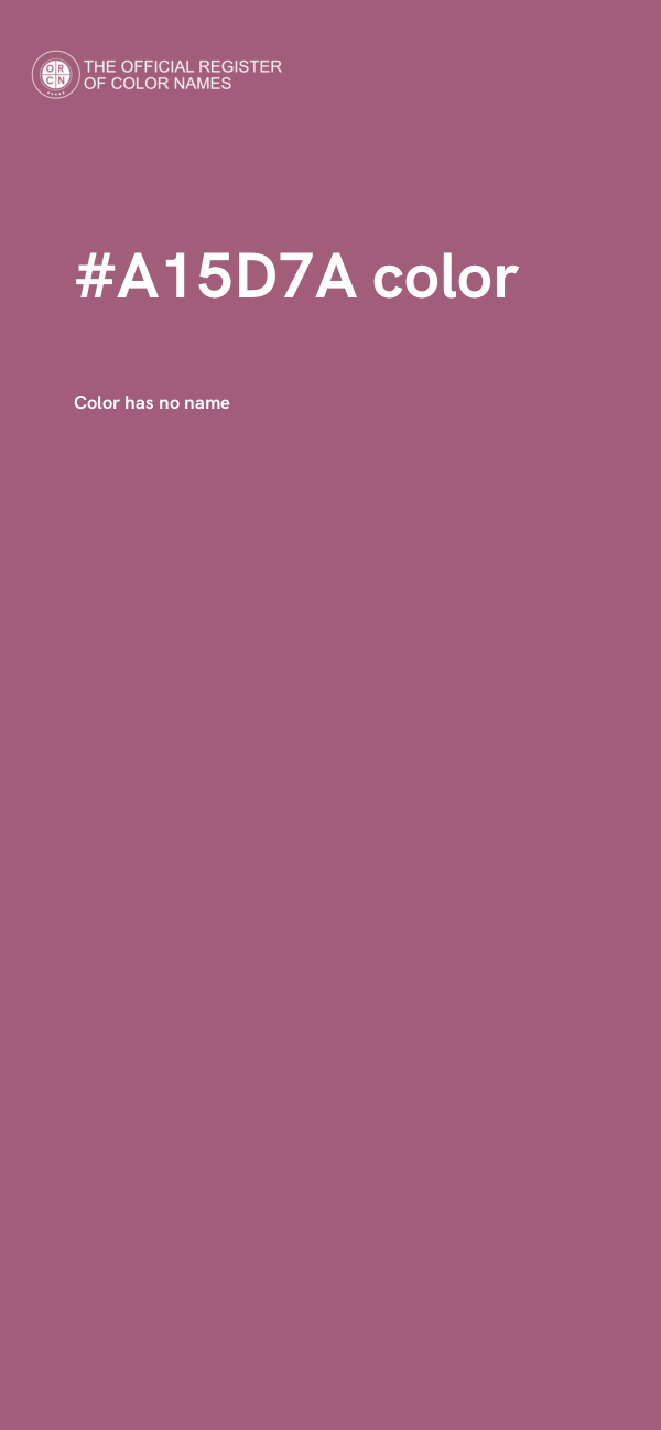 #A15D7A color image