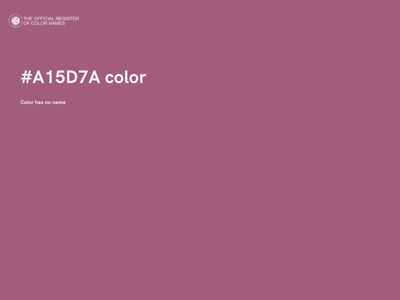 #A15D7A color image