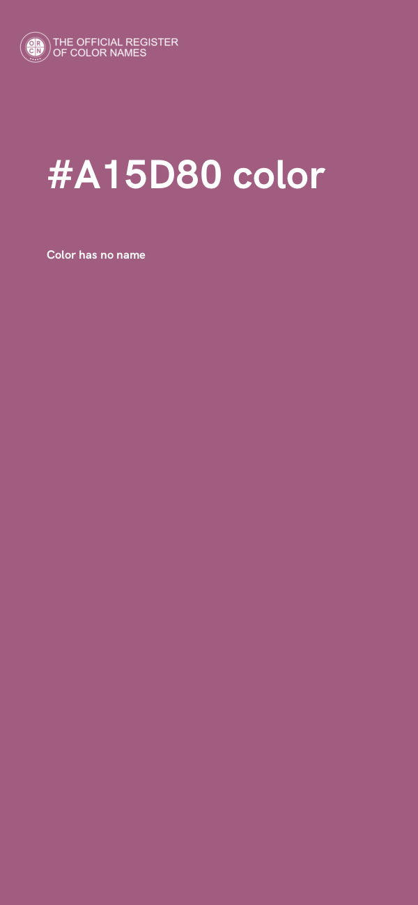 #A15D80 color image
