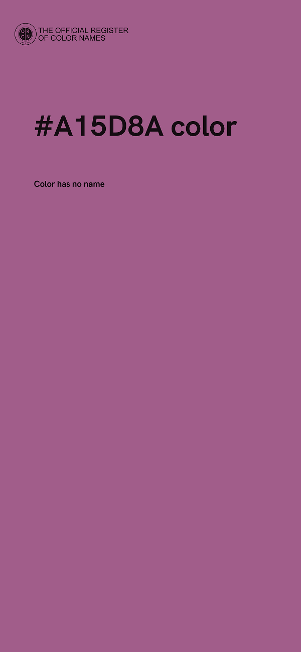 #A15D8A color image