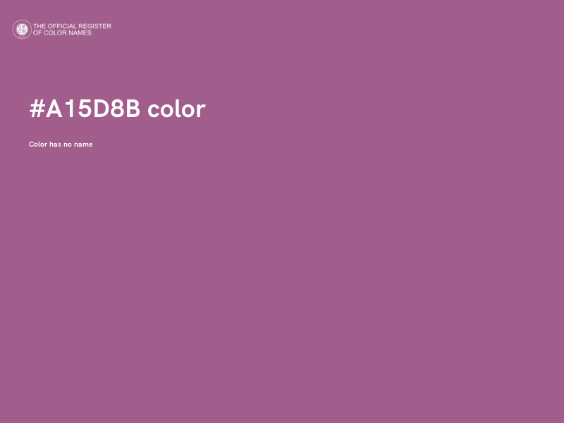 #A15D8B color image