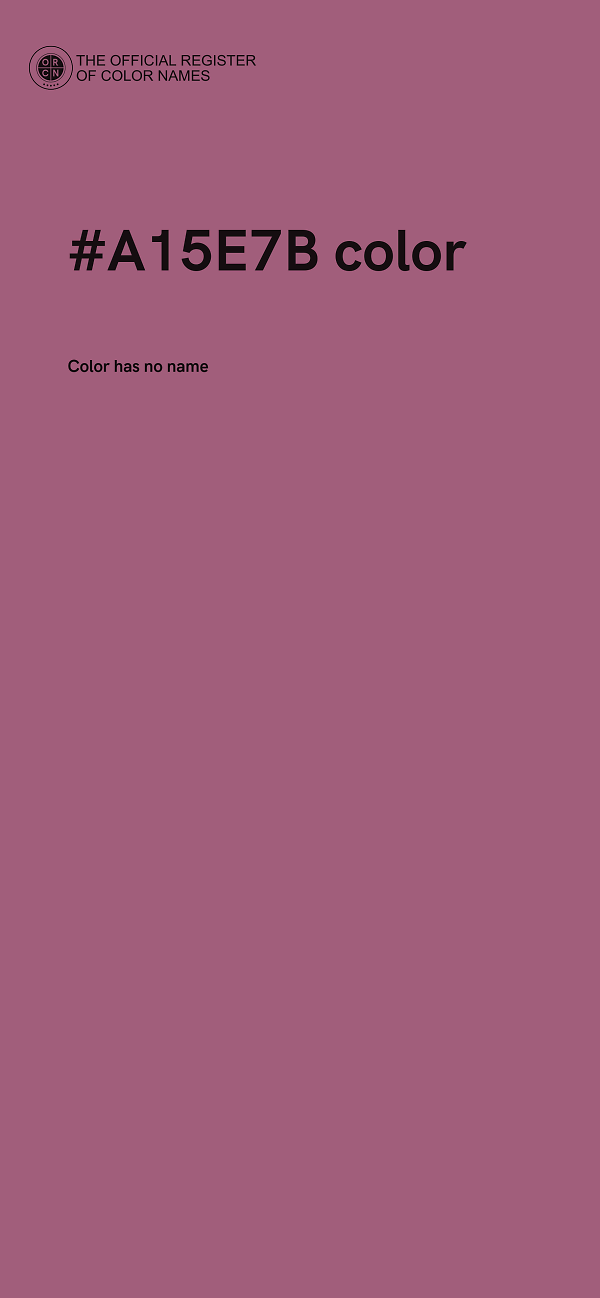 #A15E7B color image